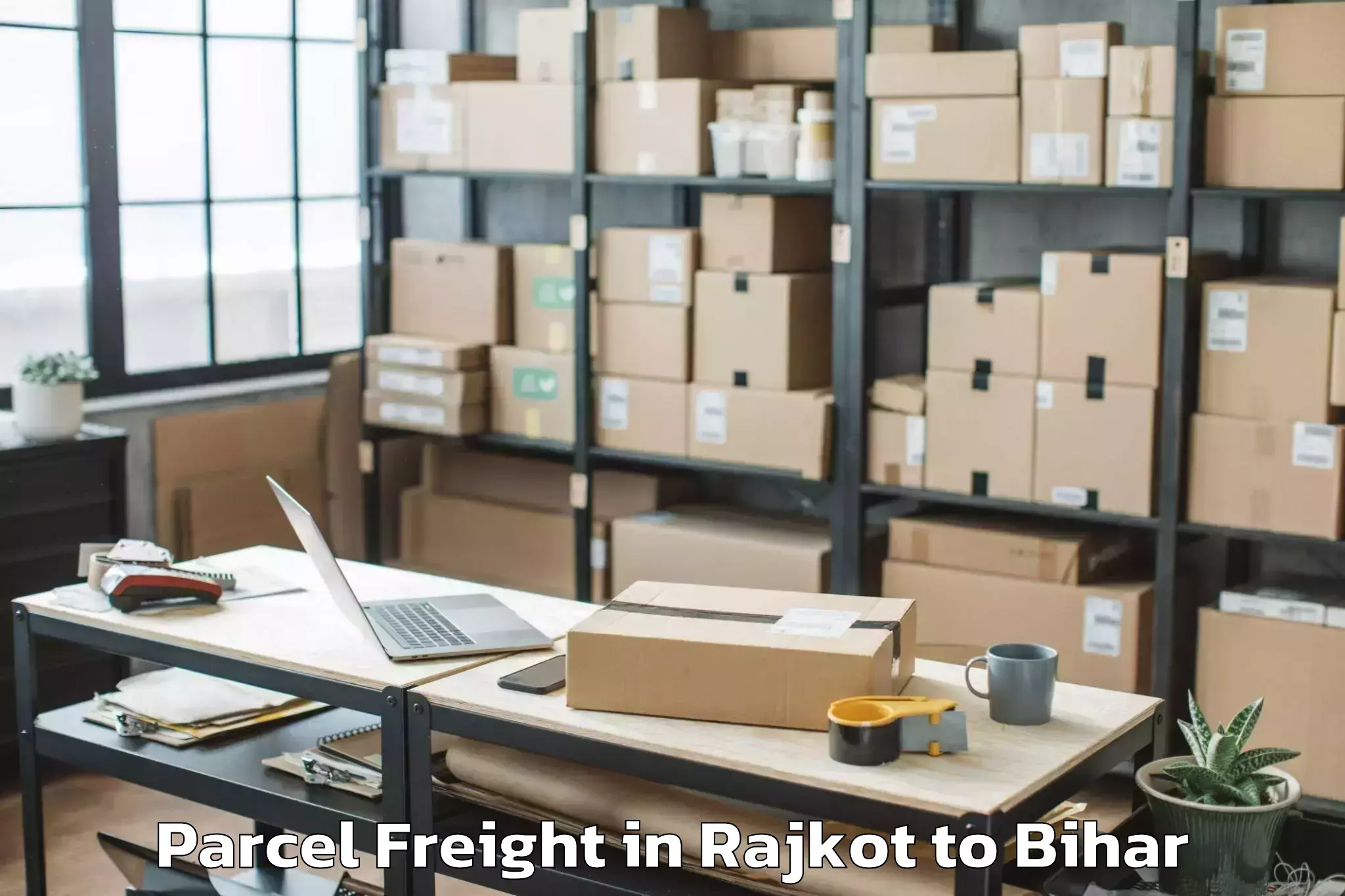 Reliable Rajkot to Narkatia Parcel Freight